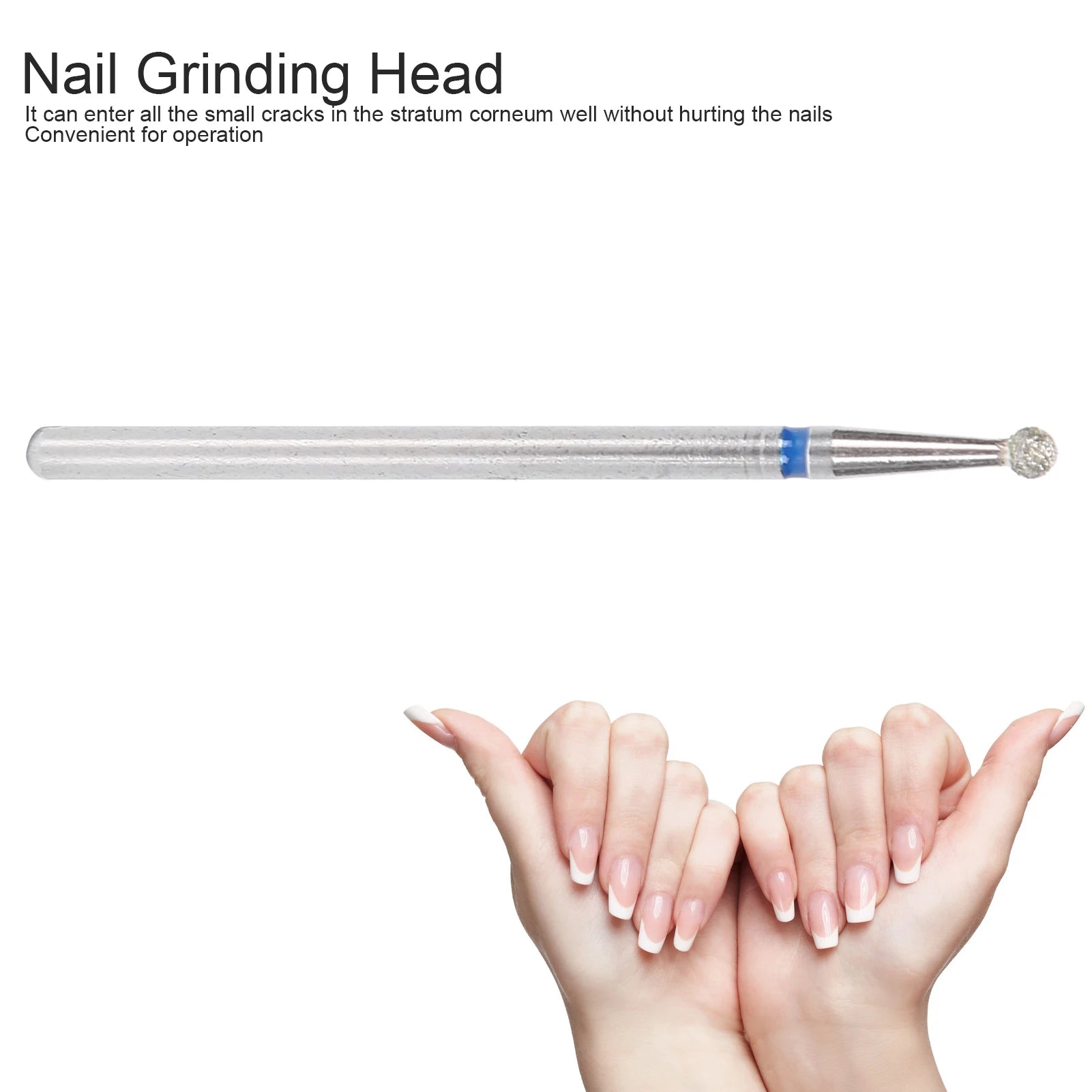 50pcs Diamond Nail Drill Cuticle Bit Set Milling Cutter for Manicure Electric Cutter Bits - BeautiMass