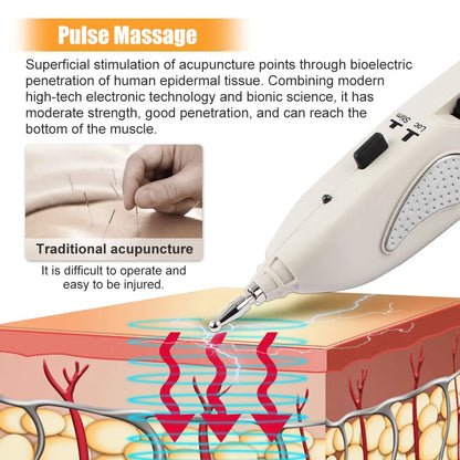 Acupuncture Pen With Digital Display Electro Acupuncture Point Muscle Stimulator - BeautiMass