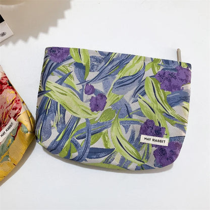 Vintage Relief Flower High-quality Makeup Bag for Women - BeautiMass