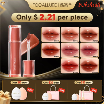 8 Pcs/Set Mirror Lip Glosses Non-stick Cup Liquid Lipstick Moisturizing - BeautiMass