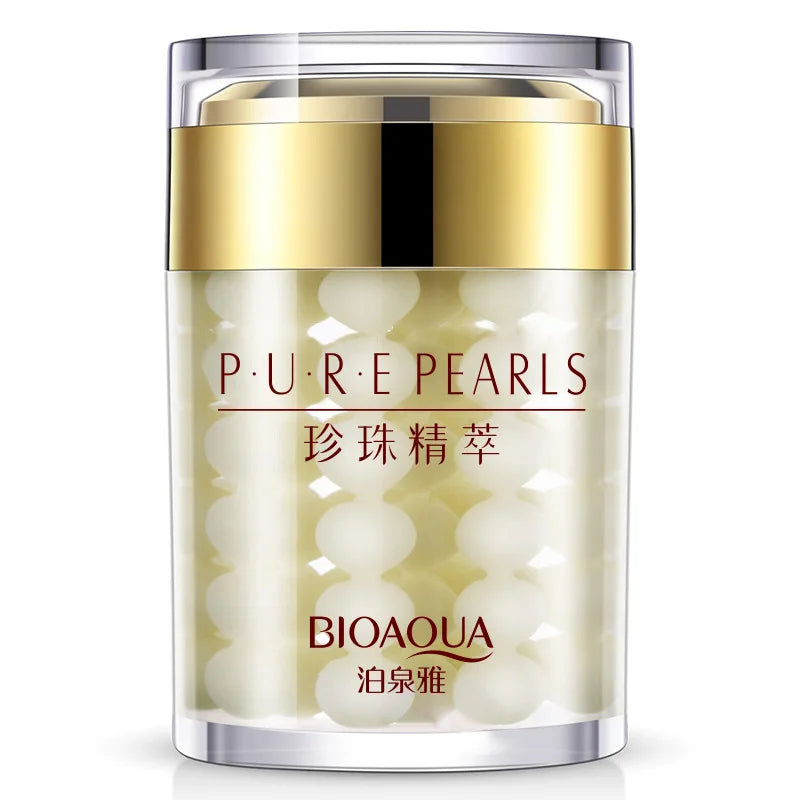 2pcs BIOAQUA Pure Pearl Face Cream Moisturizing Skin Firming Hydrating Facial Cream Beauty Health Skin Care BeautiMass