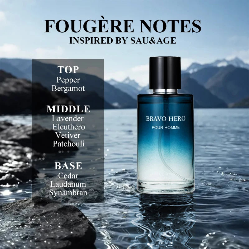 100ML 3.4FL.OZ Feronomas Perfume, Fougere Notes Lavender Long Lasting - BeautiMass