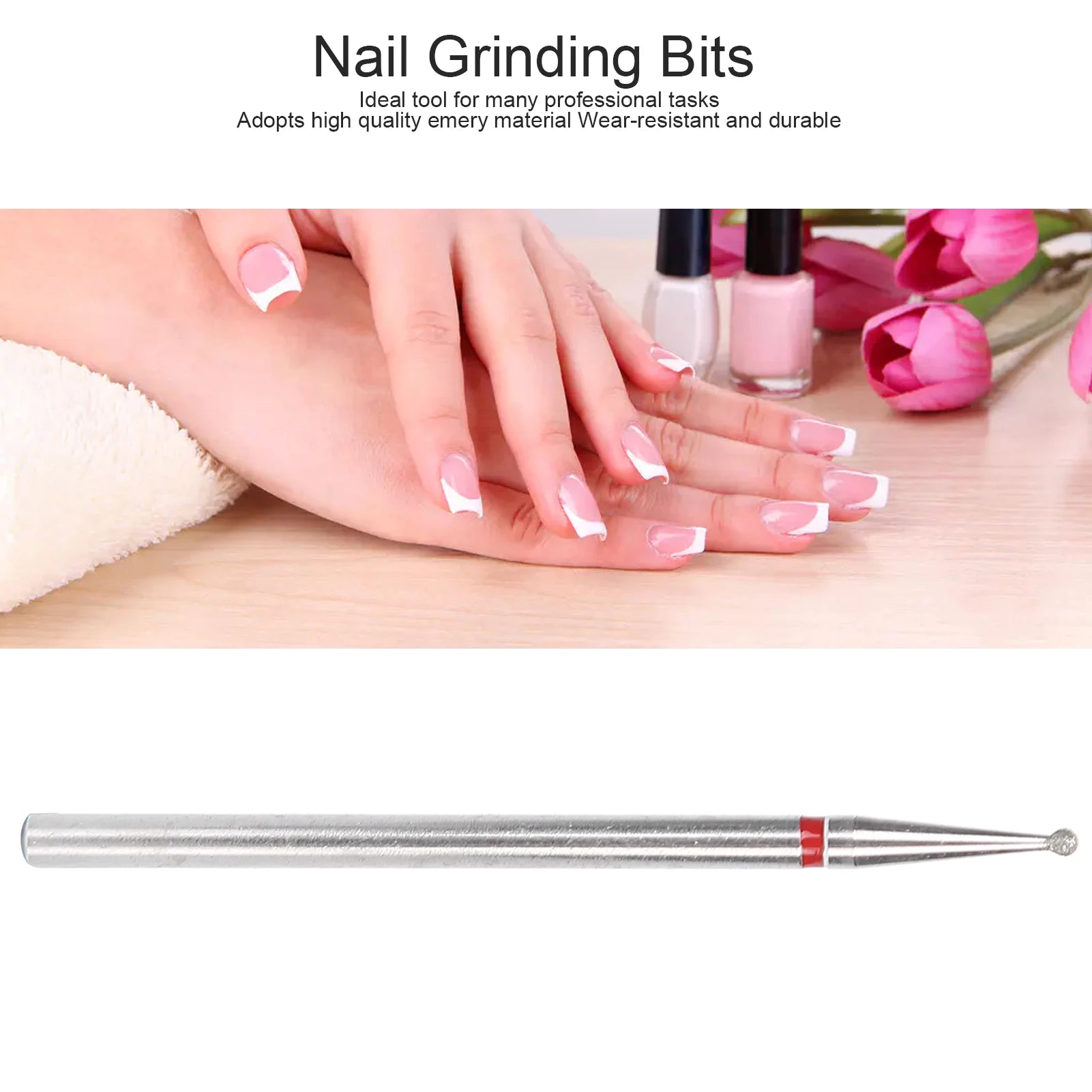 50pcs Diamond Nail Drill Cuticle Bit Set Milling Cutter for Manicure Electric Cutter Bits - BeautiMass