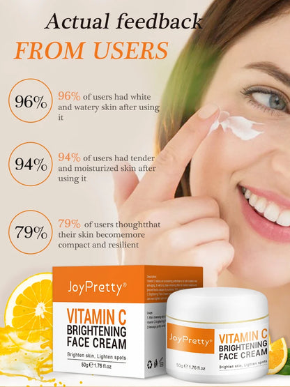 Vitamin C for Face Cream Pigments Dark Spots Removal Whitening Facial Cream - BeautiMass