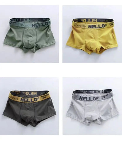 10Pcs/Men's Fashion Underwear High Stretch Boxer Shorts Breathable Soft Plus Size L-4XL - BeautiMass