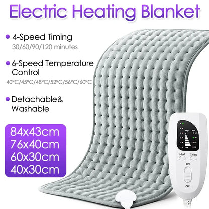 Winter Electric Heating Blanket Washable Heating Pad Heated Mat - BeautiMass