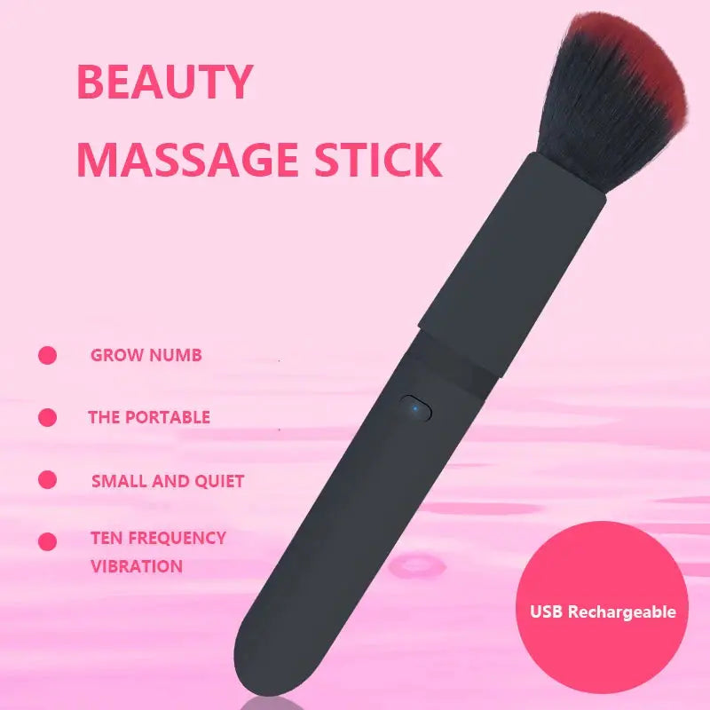 Vibrating Makeup Brush with 10 Vibration Frequencies - BeautiMass