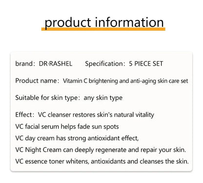 Vitamin C Brightening Anti Aging Skin Care kit - BeautiMass