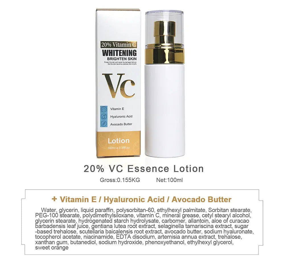 Vitamin C Lotion Whitening Brighten Moisturising - BeautiMass