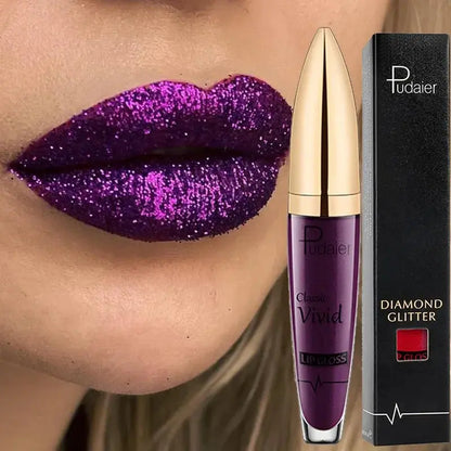 Waterproof Long Lasting Diamond Matte Metallic Liquid Lipstick - BeautiMass