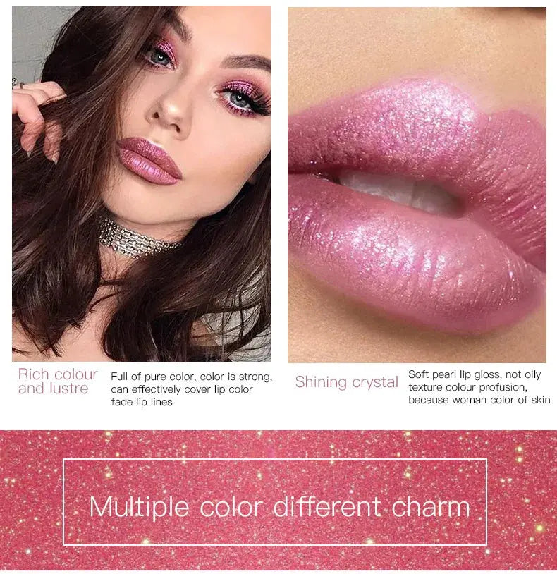 Waterproof Long Lasting Diamond Matte Metallic Liquid Lipstick - BeautiMass