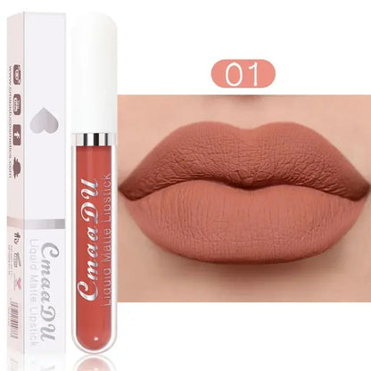 Waterproof Matte Nude Lip Gloss Brown Pigment - BeautiMass