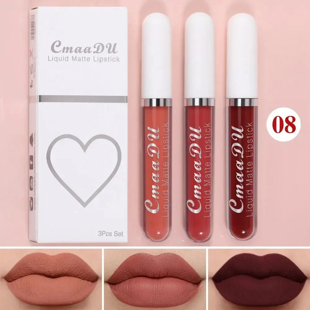 Waterproof Matte Nude Lip Gloss Brown Pigment - BeautiMass