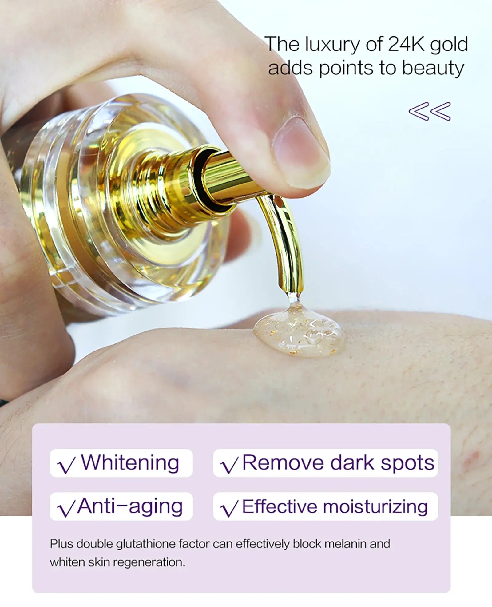 Whitening Serum, Anti Melanin, Wrinkles, Age, Organic - BeautiMass