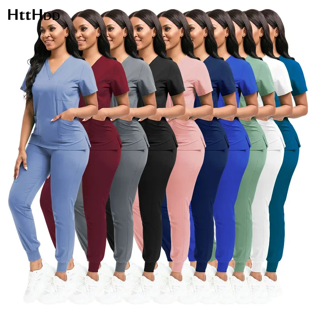 Work Clothes Set High-quality Medical Uniform Unisex - BeautiMass