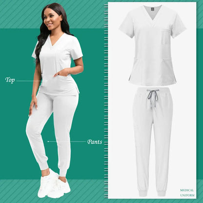 Work Clothes Set High-quality Medical Uniform Unisex - BeautiMass