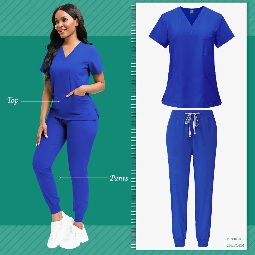 Work Clothes Set High-quality Medical Uniform Unisex - BeautiMass